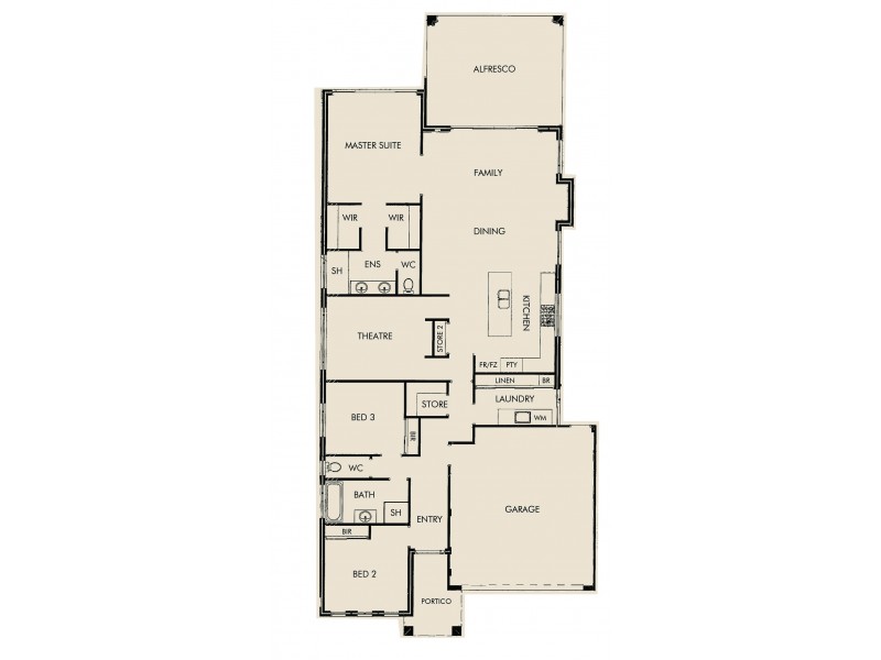 40 Willow Brook View, Meadow Springs WA 6210 Floorplan