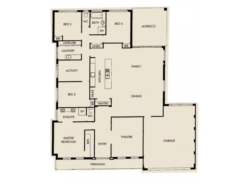 14 Cordia Way, Halls Head WA 6210 Floorplan
