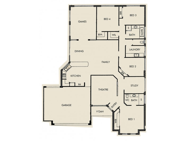 13 Moonbrook Way, Meadow Springs WA 6210 Floorplan