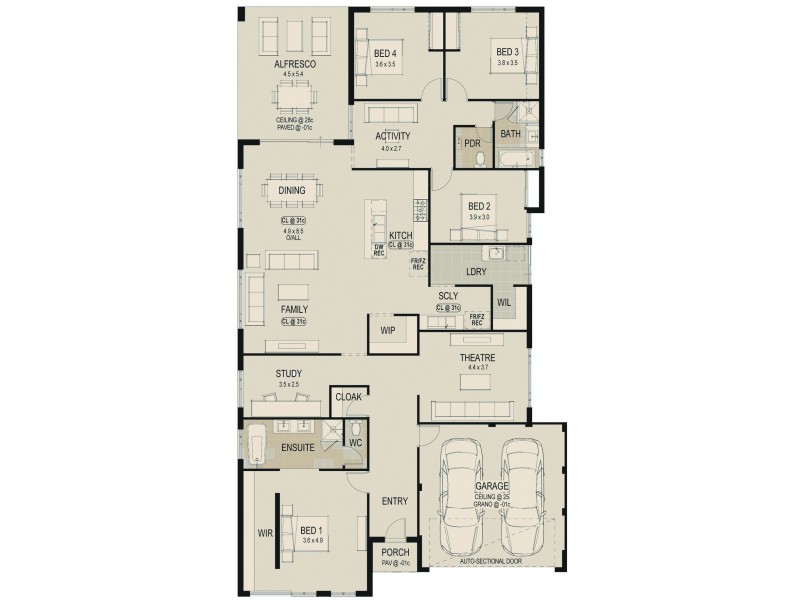 11 Gooljak Rise, Lakelands WA 6180 Floorplan
