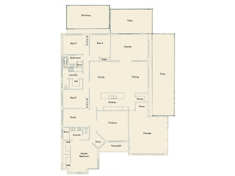 6 Hamlet Pass, Pinjarra WA 6208 Floorplan