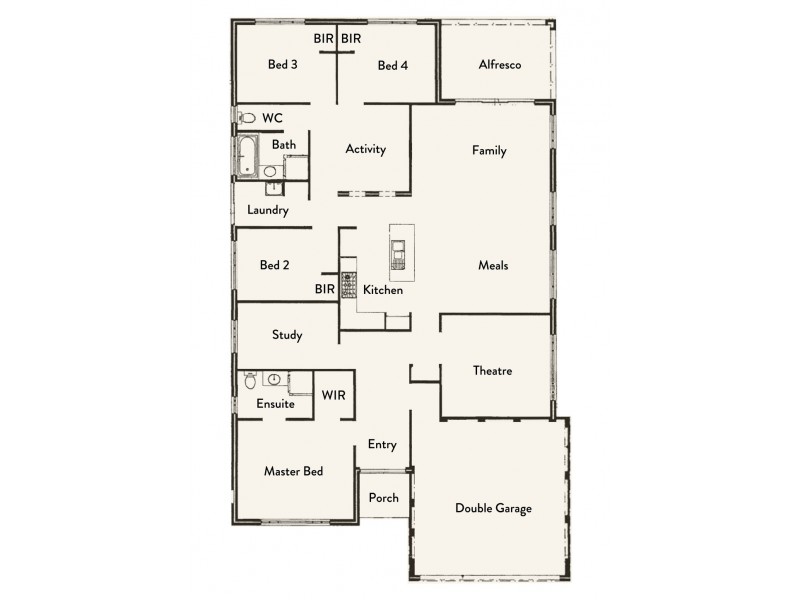 1 Carnaby Drive, Dawesville WA 6211 Floorplan