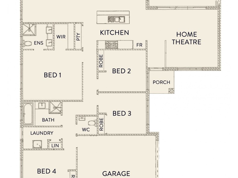 14B Scrivener Place, Halls Head WA 6210 Floorplan