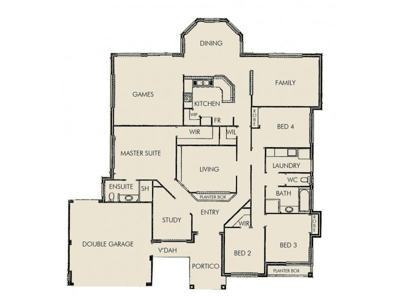24 Mayfair Mews, Meadow Springs WA 6210 Floorplan