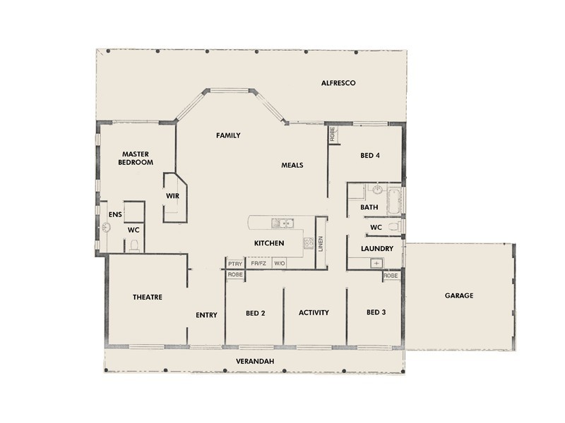 9 Merlin Street, Falcon WA 6210 Floorplan