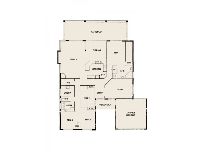 28 Hibbertia Follow, Halls Head WA 6210 Floorplan