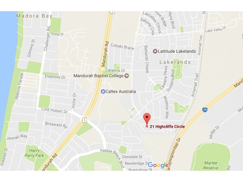 21 Highcliffe Circle, Lakelands WA 6180