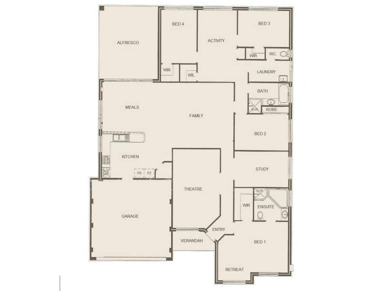 24 Waratah Circle, Halls Head WA 6210 Floorplan