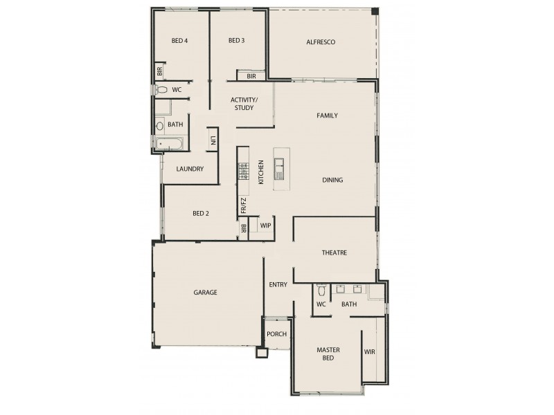 9 Chieftain Pass, Madora Bay WA 6210 Floorplan