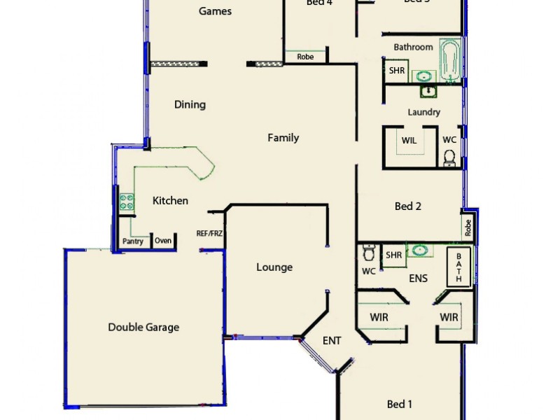 61 Carissa Turn, Halls Head WA 6210 Floorplan