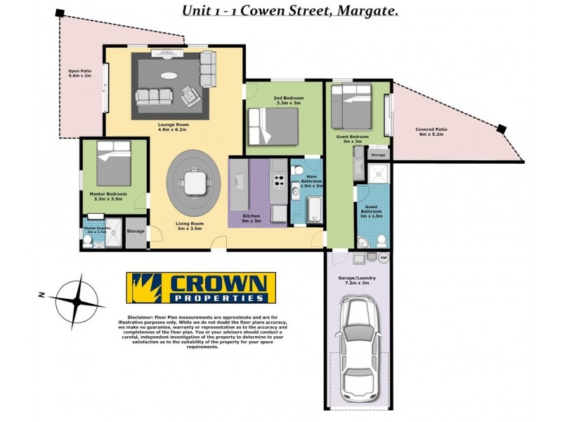 1/1 Cowen Street, Margate QLD 4019 Floorplan