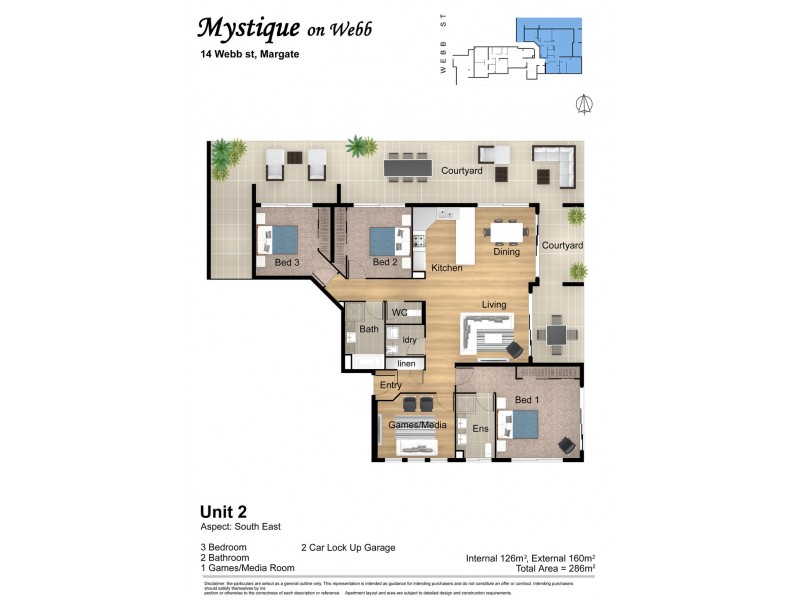 2/14 Webb Street, Margate QLD 4019 Floorplan