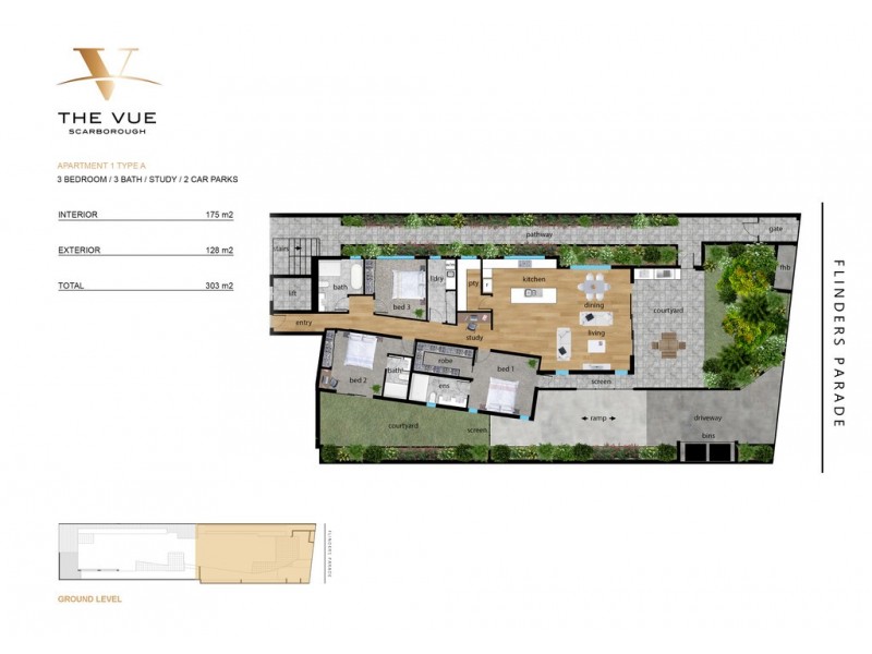 1/131 Flinders Parade, Scarborough QLD 4020 Floorplan