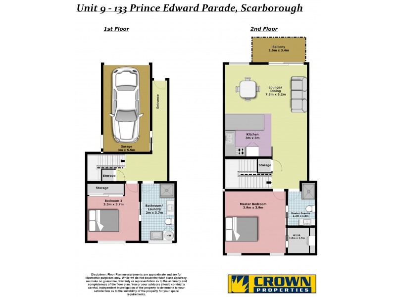 9/133 Prince Edward Pde, Scarborough QLD 4020 Floorplan