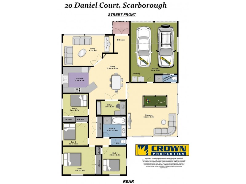 20 Daniel Court, Scarborough QLD 4020 Floorplan