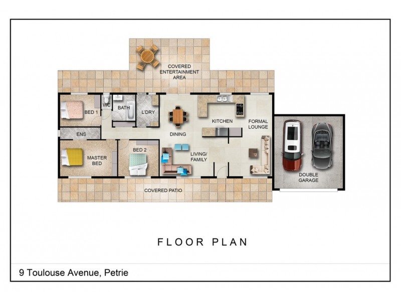 9 Toulouse Avenue, Petrie QLD 4502 Floorplan