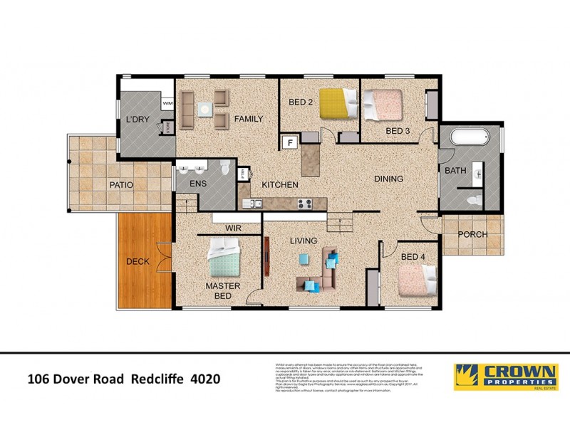 106 Dover Road, Redcliffe QLD 4020 Floorplan