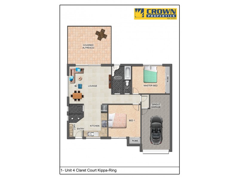 4/1 Claret Court, Kippa-ring QLD 4021 Floorplan