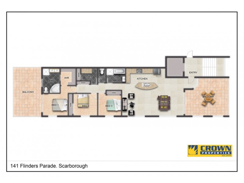 3/141 Flinders Parade, Scarborough QLD 4020