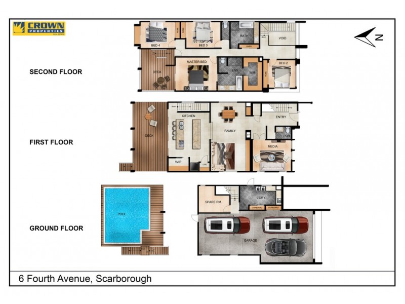 6 Fourth Avenue, Scarborough QLD 4020 Floorplan