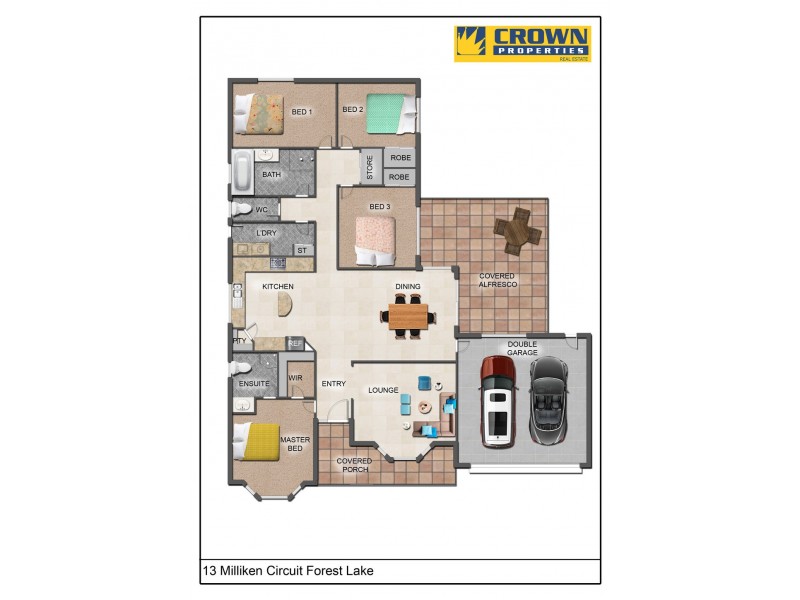 13 Milliken Circuit, Forest Lake QLD 4078 Floorplan