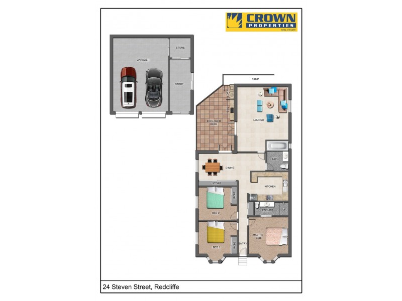 24 Steven St, Redcliffe QLD 4020 Floorplan
