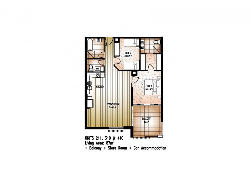 211/81 Sutton Street, Redcliffe QLD 4020 Floorplan