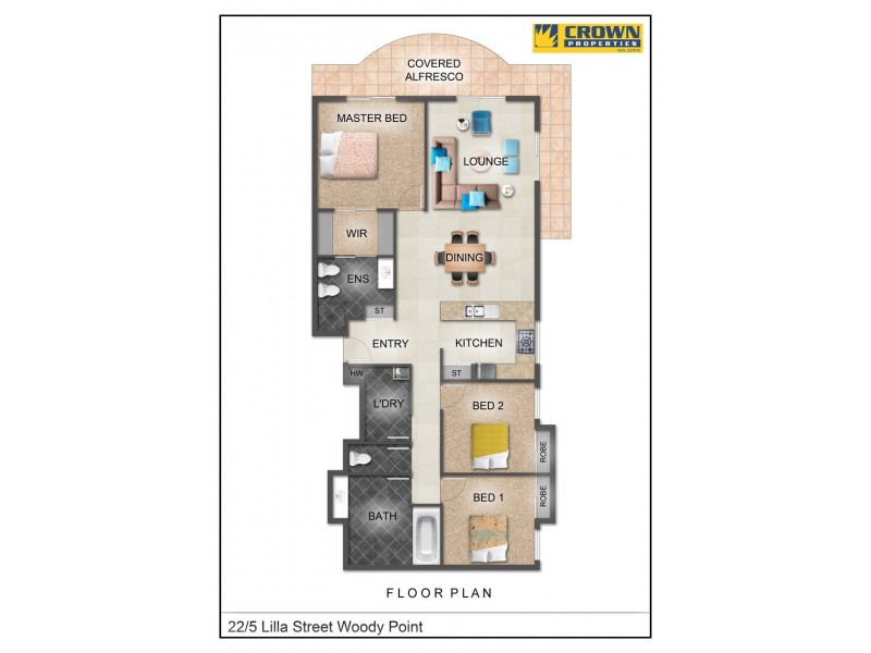 22/5 Lilla St, Woody Point QLD 4019 Floorplan