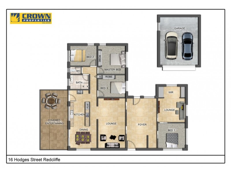 16 Hodges St, Redcliffe QLD 4020 Floorplan