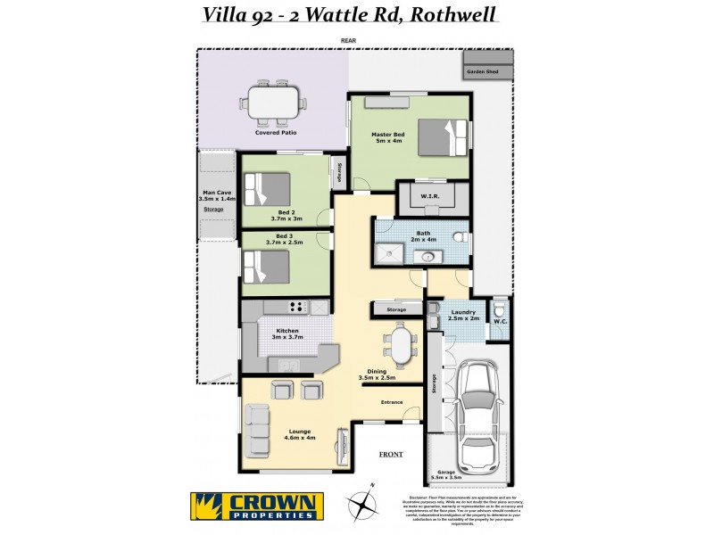 92/2 WATTLE ROAD, Rothwell QLD 4022 Floorplan