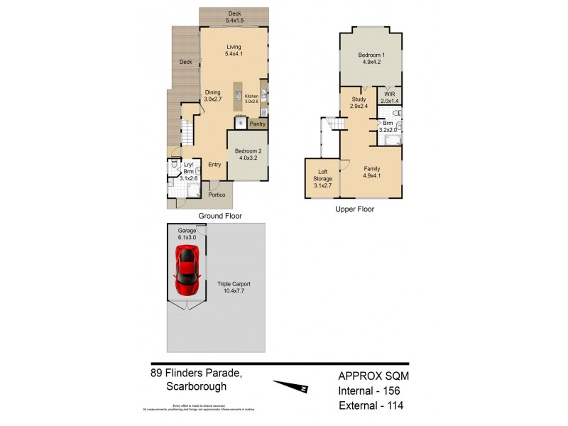 89 Flinders Pde, Scarborough QLD 4020 Floorplan