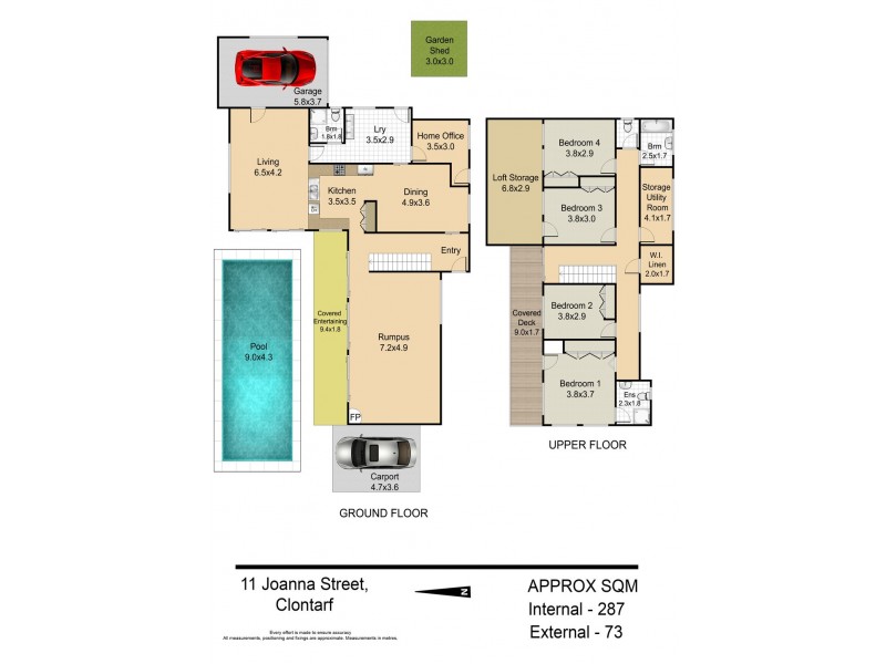 11 JOANNA ST, Clontarf QLD 4019 Floorplan