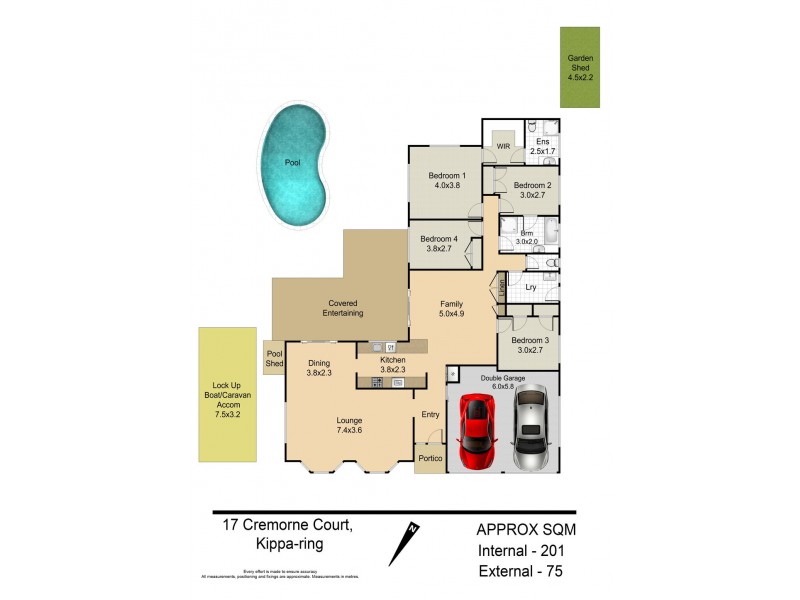 17 CREMORNE COURT, Kippa-ring QLD 4021 Floorplan