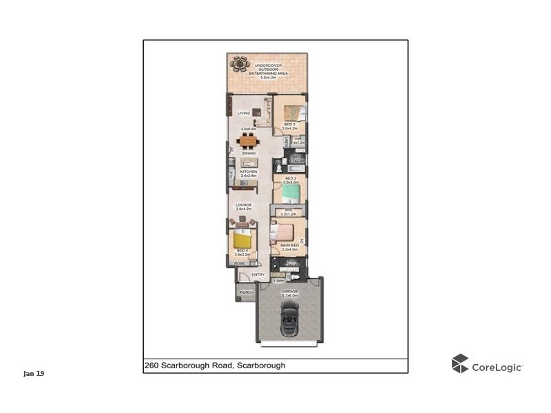 260a Scarborough Rd, Scarborough QLD 4020 Floorplan
