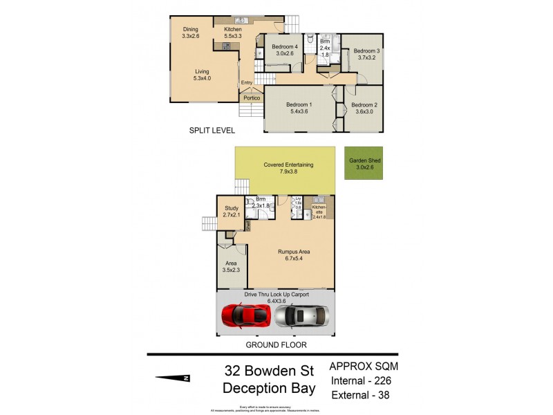 32 Bowden St, Deception Bay QLD 4508 Floorplan
