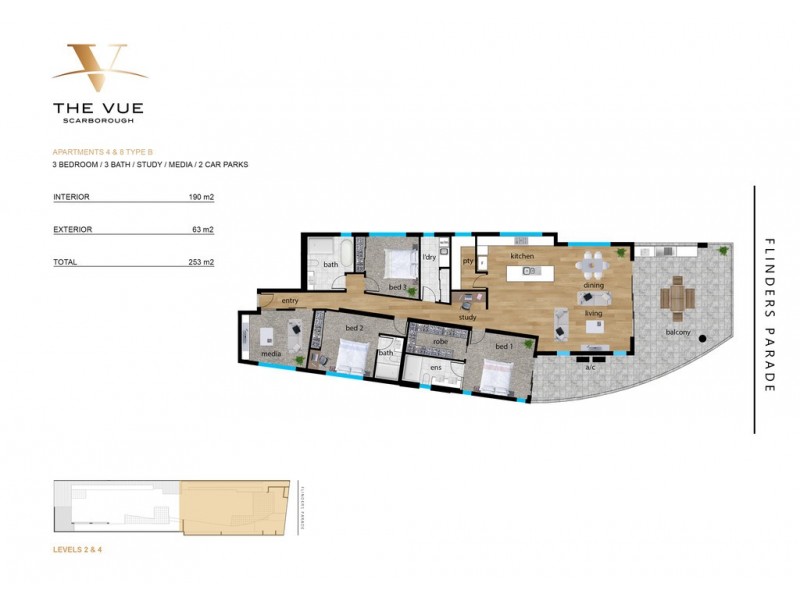 4/131 Flinders Pde, Scarborough QLD 4020 Floorplan
