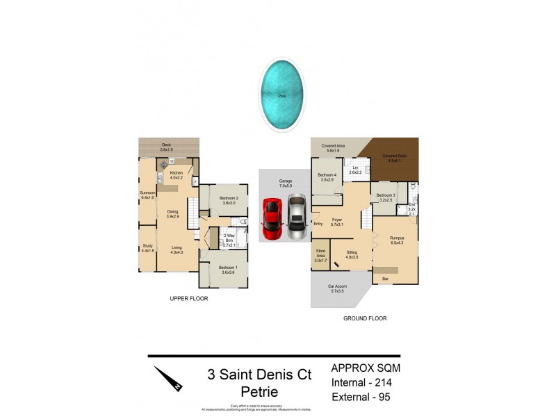 3 ST DENIS COURT, Petrie QLD 4502 Floorplan