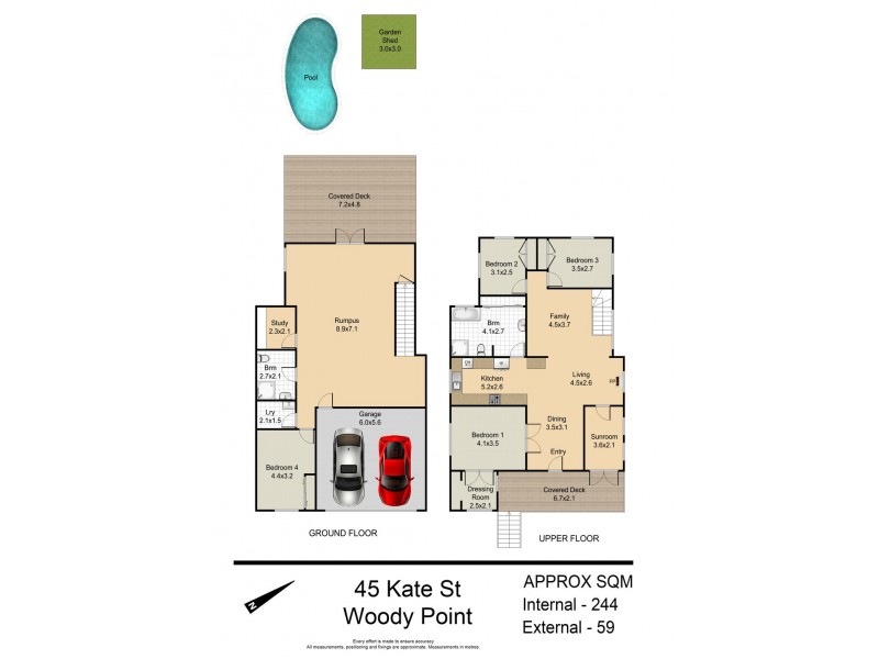 45 Kate St, Woody Point QLD 4019 Floorplan