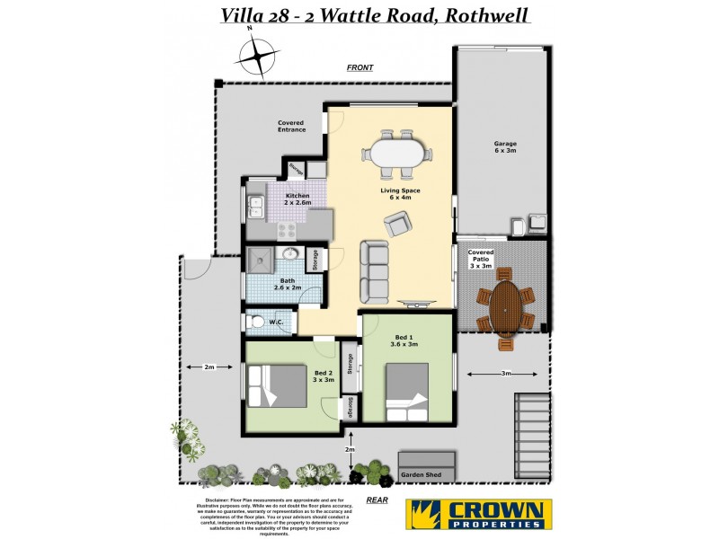 28/2 WATTLE ROAD, Rothwell QLD 4022 Floorplan