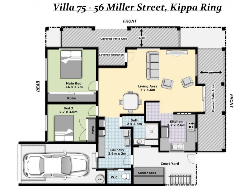 75/56 MILLER STREET, Kippa-ring QLD 4021 Floorplan