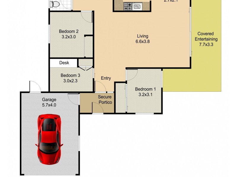 34/2 WATTLE ROAD, Rothwell QLD 4022 Floorplan