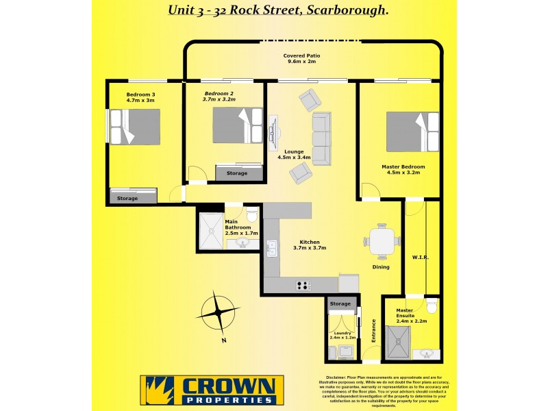 3/32 Rock Street, Scarborough QLD 4020 Floorplan