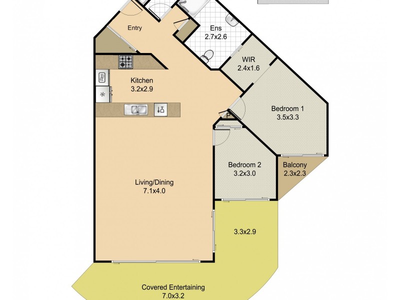 23/76-78 JOHN STREET, Redcliffe QLD 4020 Floorplan