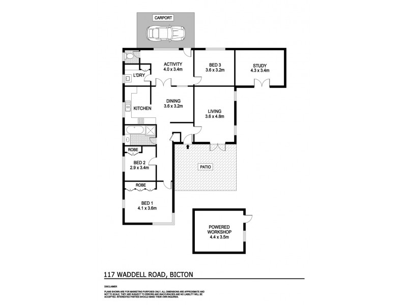 117 Waddell Road, Bicton WA 6157 Floorplan
