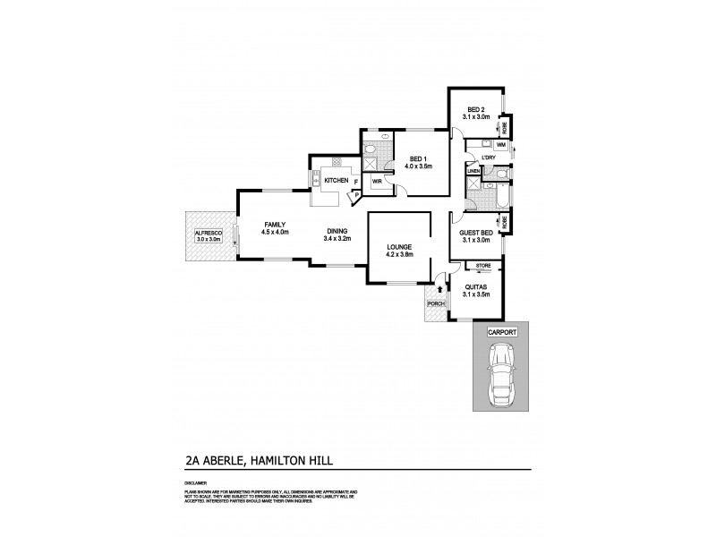 2a Aberle Street, Hamilton Hill WA 6163 Floorplan