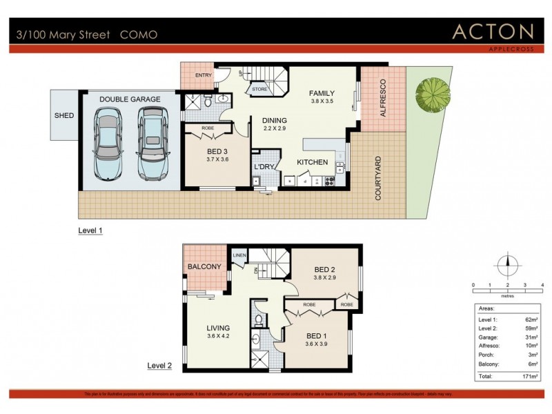 3/100 Mary Street, Como WA 6152 Floorplan