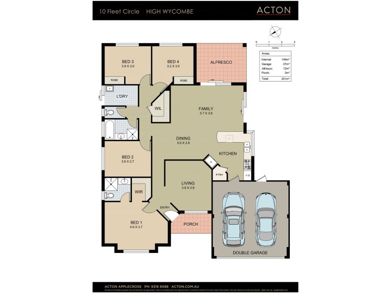 10 Fleet Circle, High Wycombe WA 6057 Floorplan