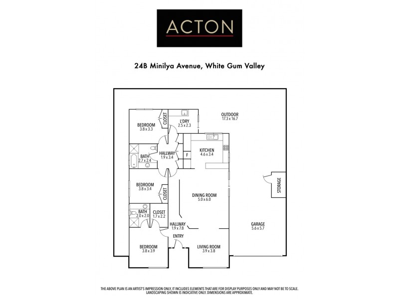 24B Minilya Avenue, White Gum Valley WA 6162 Floorplan