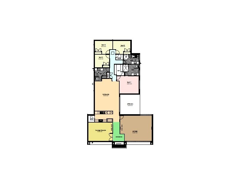4 Dovedale Street, Harrisdale WA 6112 Floorplan