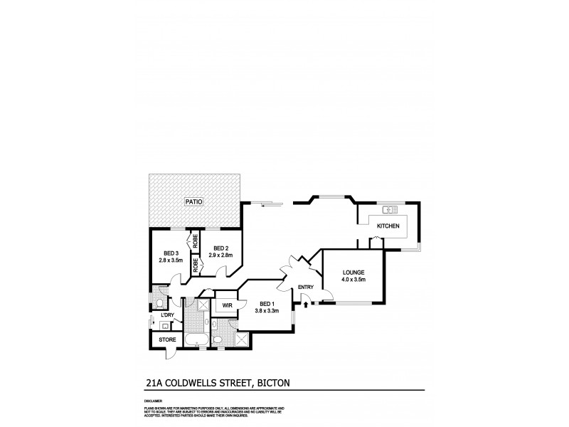 21A Coldwells Street, Bicton WA 6157 Floorplan